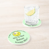 En Grès Dessous de verre de lumière humide inférieur (Côté)