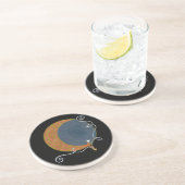 En Grès Dessous de verre de lune de récolte (Côté)
