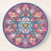 En Grès Dessous de verre de mandala de conscience (Devant)