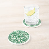 En Grès Dessous de verre de Mandala de Toroid Hypnotique (Côté)