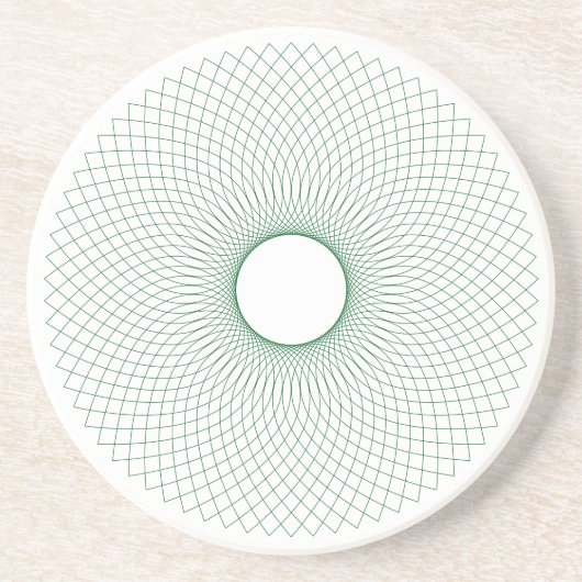 En Grès Dessous de verre de Mandala décoratifs (Devant)
