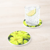 En Grès Dessous de verre de marguerites (Côté)