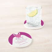 En Grès Dessous de verre de Mariage de Bridesmaid (Côté)