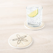 En Grès Dessous de verre de mariage de plage Réception de  (Côté)