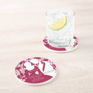 En Grès Dessous de verre de mariée et de chambre Mariage R