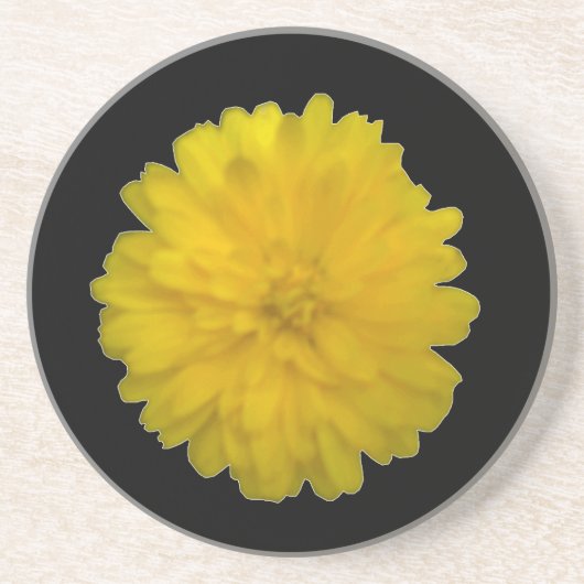 En Grès Dessous de verre de Marigold jaune (Devant)