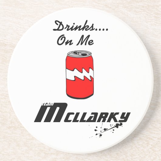En Grès Dessous de verre de McLlarky d'équipe (Devant)