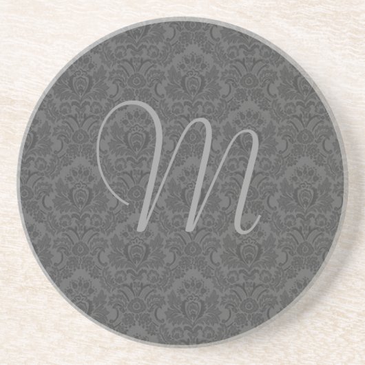 En Grès Dessous de verre de monogramme (Devant)