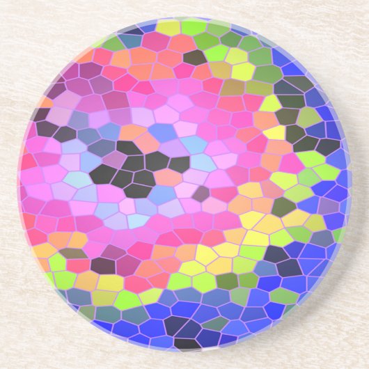 En Grès Dessous de verre de mosaïque (Devant)
