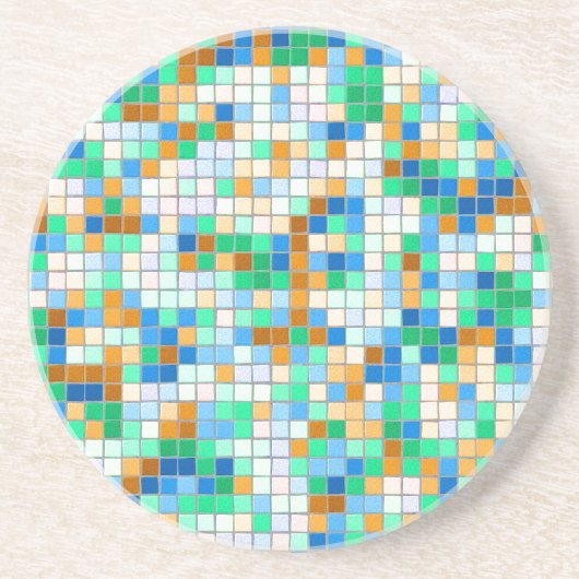 En Grès Dessous de verre de mosaïque (Devant)