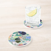 En Grès Dessous de verre de mosaïques de Park Guell (Côté)