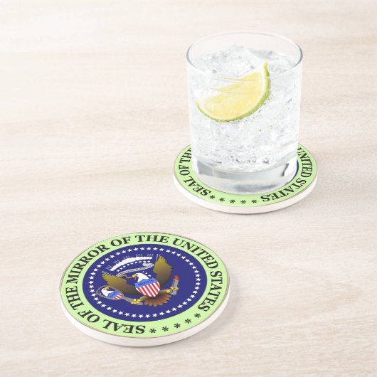 En Grès Dessous de verre de MOTUS SEAL-GREEN (Côté)