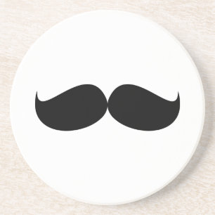 En Grès Dessous de verre de moustache