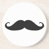 En Grès Dessous de verre de moustache ! (Devant)