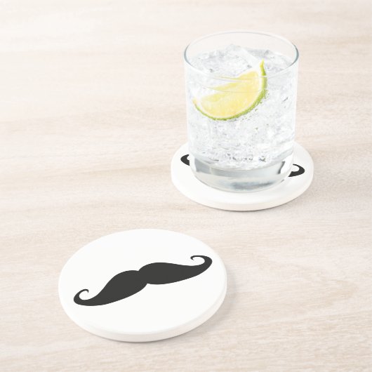 En Grès Dessous de verre de moustache ! (Côté)
