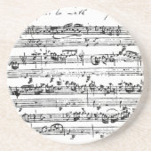 En Grès Dessous de verre de musique de Bach (Devant)