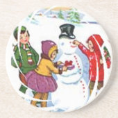 En Grès Dessous de verre de Noël (Devant)