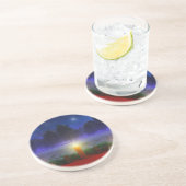 En Grès Dessous de verre de Noël de Brighton Visions (Côté)