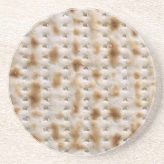 EN GRÈS DESSOUS DE VERRE DE PAIN AZYME POUR PESACH (Devant)