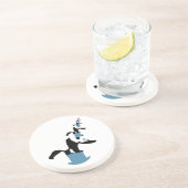 En Grès Dessous de verre de panda (Côté)