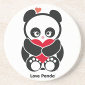 En Grès Dessous de verre de Panda® d'amour (Devant)