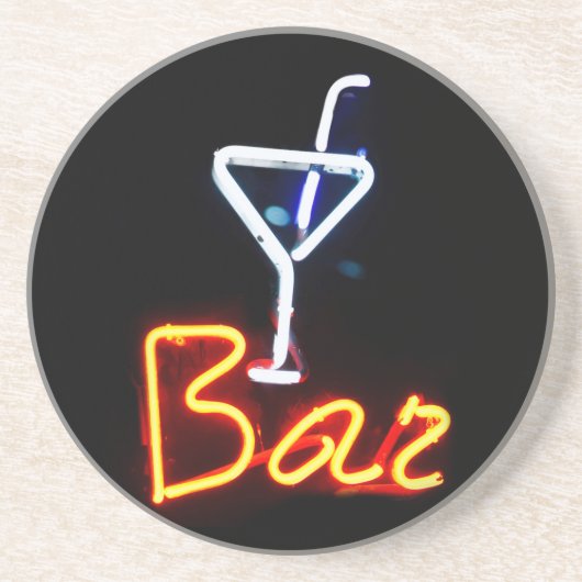 En Grès Dessous de verre de panneau barre (Devant)