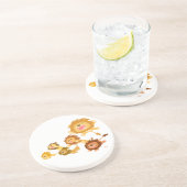 En Grès Dessous de verre de Parade des Lions Cartoon (Côté)