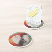 En Grès Dessous de verre de perroquet (Côté)