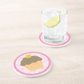 En Grès Dessous de verre de petit gâteau (Côté)