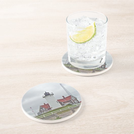 En Grès Dessous de verre de phare de point de Nobska (Côté)