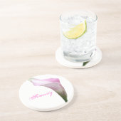 En Grès Dessous de verre de photographie florale de Calla  (Côté)