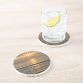 En Grès Dessous de verre de plage de Floride (Côté)