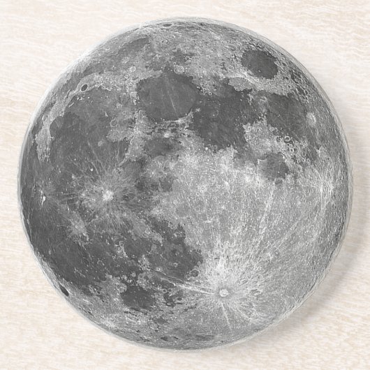 En Grès Dessous de verre de Pleine lune (Devant)