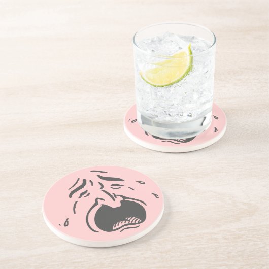 En Grès Dessous de verre de pleurs (Côté)