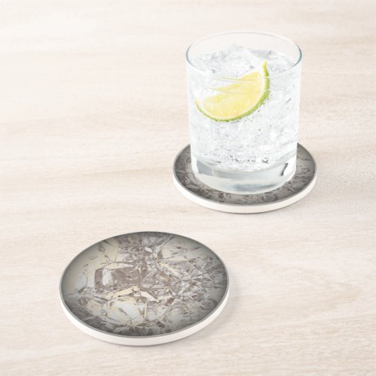 En Grès Dessous de verre de Pluton (Côté)