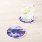 En Grès Dessous de verre de poissons Mandarin Goby (Côté)