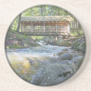 En Grès Dessous de verre de pont couvert