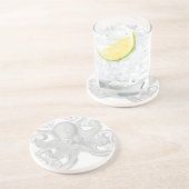 En Grès Dessous de verre de poulpe de Haeckel (Côté)