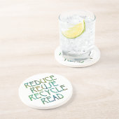 En Grès Dessous de verre de quatre Rs (Côté)