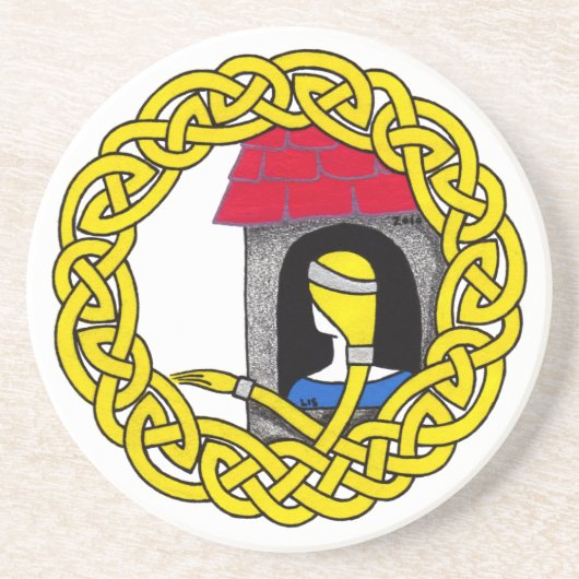 En Grès Dessous de verre de Rapunzel (Devant)