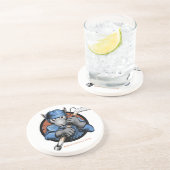 En Grès Dessous de verre de rat de hockey (Côté)