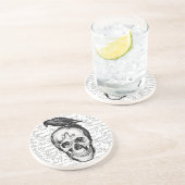 En Grès Dessous de verre de Raven Poe (Côté)