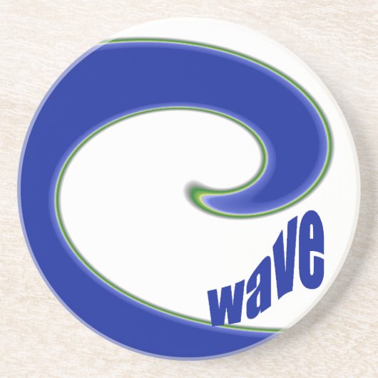 En Grès Dessous de verre de raz-de-marée (Devant)