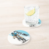 En Grès Dessous de verre de recyclage de boisson (Côté)