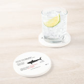 En Grès Dessous de verre de requin tigre (Côté)