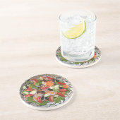 En Grès Dessous de verre de salade ! (Côté)