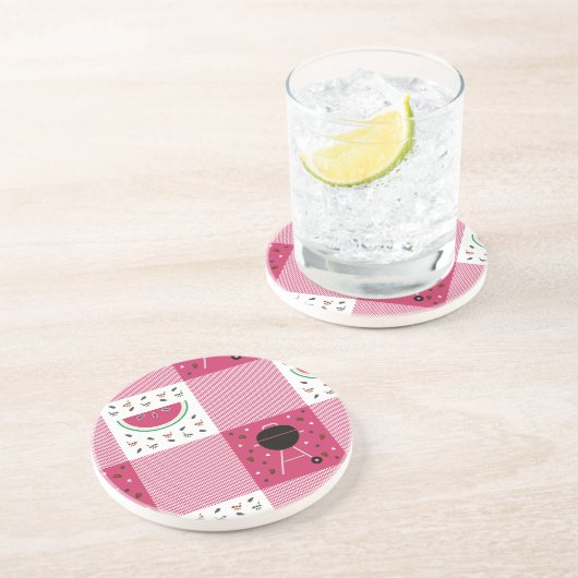 En Grès Dessous de verre de Sandstone (Côté)