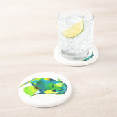 En Grès Dessous de verre de scalaire de la Reine (Côté)