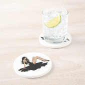 En Grès Dessous de verre de séduction (Côté)