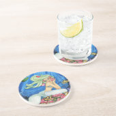 En Grès Dessous de verre de sirène (Côté)